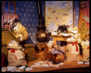 Santa's Sleigh Ride at Sundown Adventureland theme park in Nottinghamshire, UK
