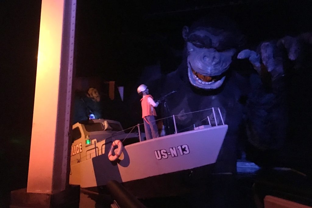 King Kong in the final scene in Hollywood Tour (© Dark Ride Database)
