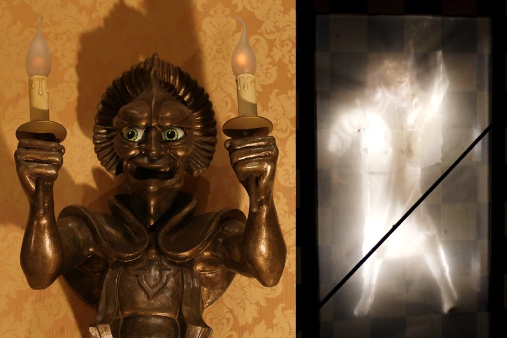 candle holders and ghost / kaarsenhouders en geestverschijning