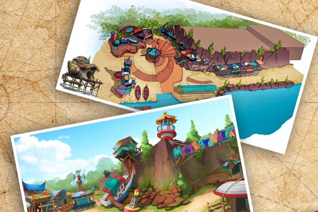 Concepts for Mystery Volcano © BjlFans via Twitter