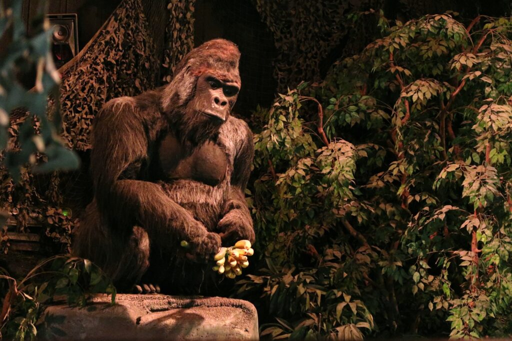 Gorilla in the station (© Dark Ride Database)
