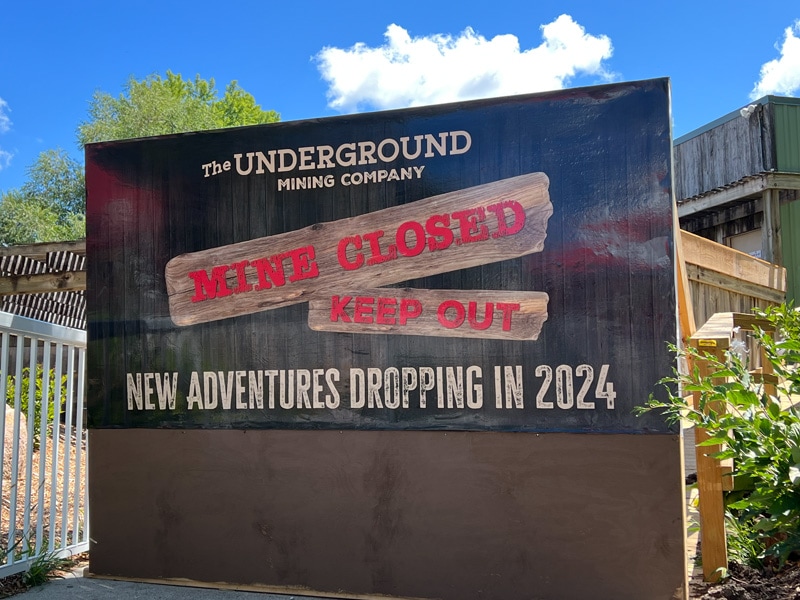 Underground semi-dark roller coaster closure announcement