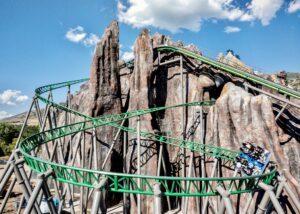 Primordial semi-dark roller coaster officially opens in Lagoon