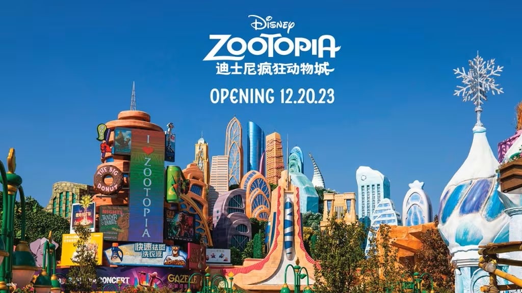 Zootopia zone Shanghai Disneyland skyline opening day announcement