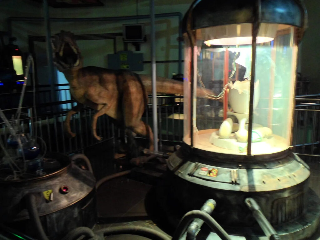 fantawild sci fi theme park dino rampage queue