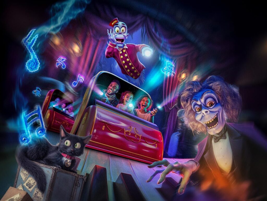 New dark rides and show rides for 2026 1 Phantom Theater: Opening Nightmare
