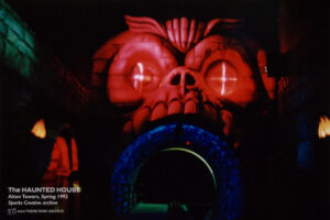 Alton Towers Haunted House trommel scene in 1992