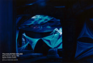 Alton Towers Haunted House spider scene in March 1992